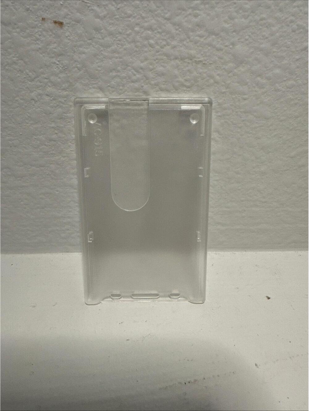50 Pack Rigid Hard Plastic Opaque Vertical Top Load Badge Holders AC-915